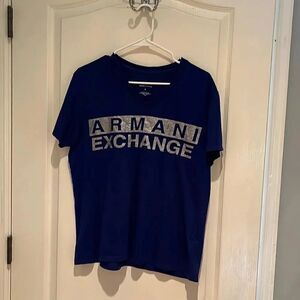 Armani exchange v neck womens tee. Size L